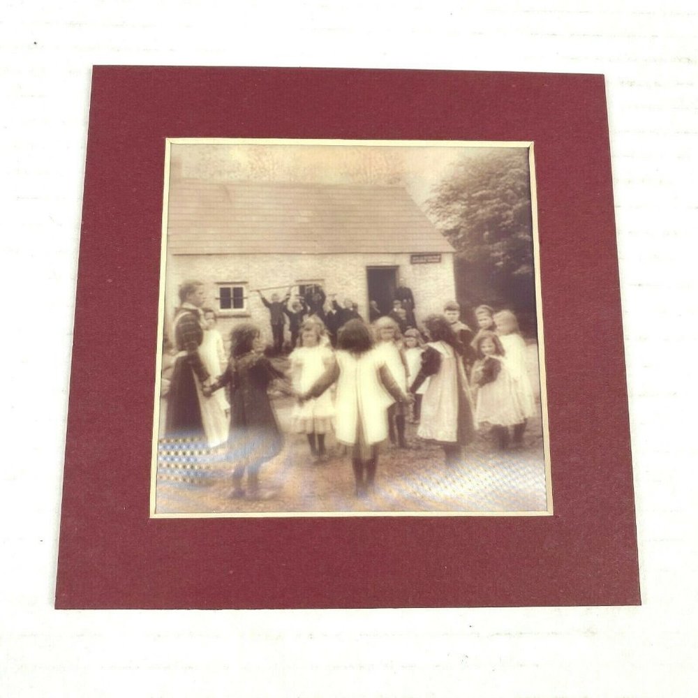 School Days Circa 1890 3d Photo Reprint Stereographic‎ Arts Treadwell Children